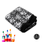coloring blanket for adults with markers