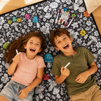 coloring blanket for adults with markers